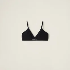 Black Seamless Bra | Miu Miu