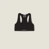 Black Seamless Racerback Top | Miu Miu