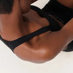 Black Seamless Racerback Top | Miu Miu