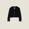 Black Single-breasted Velvet Jacket | Miu Miu