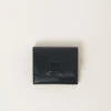 Black Small Leather Wallet | Miu Miu