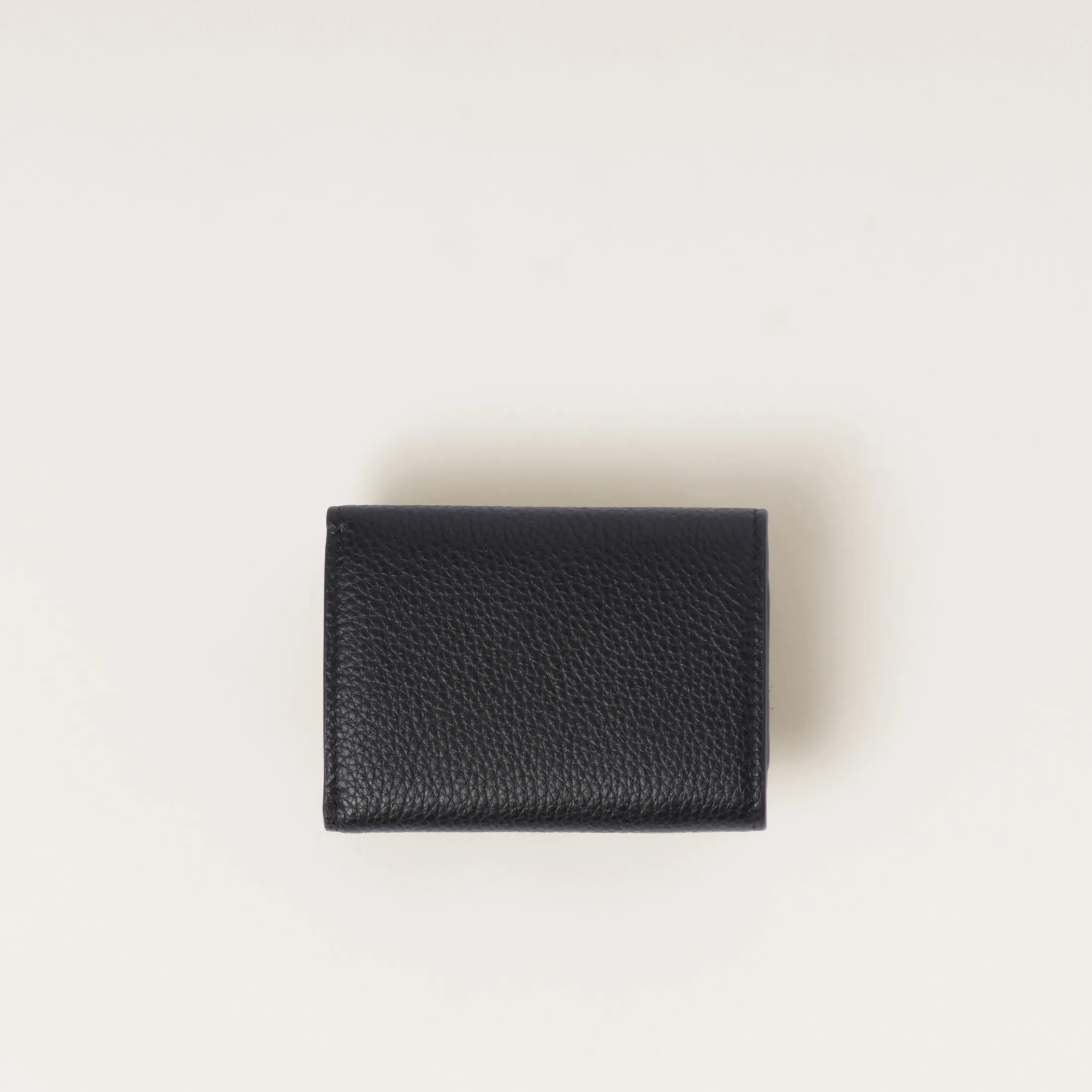 Black Small Leather Wallet | Miu Miu