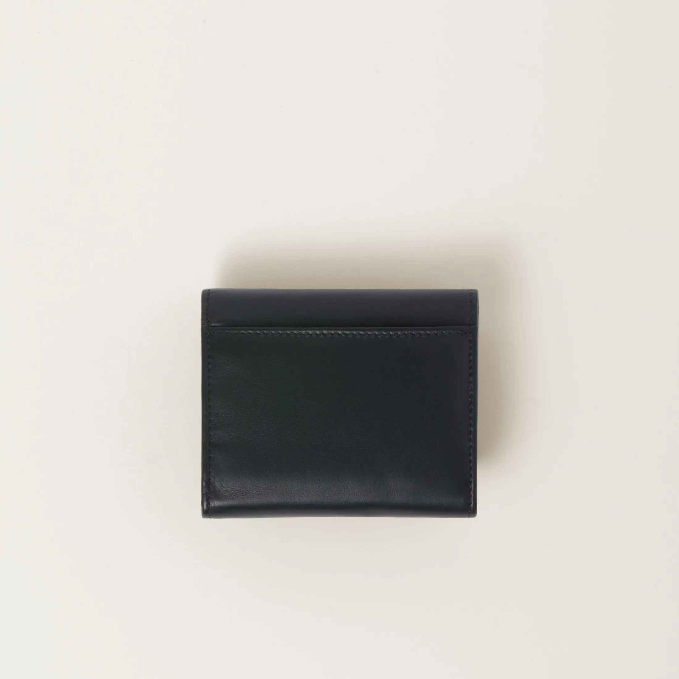 Black Small Leather Wallet | Miu Miu