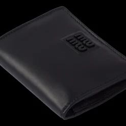 Black Small Leather Wallet | Miu Miu