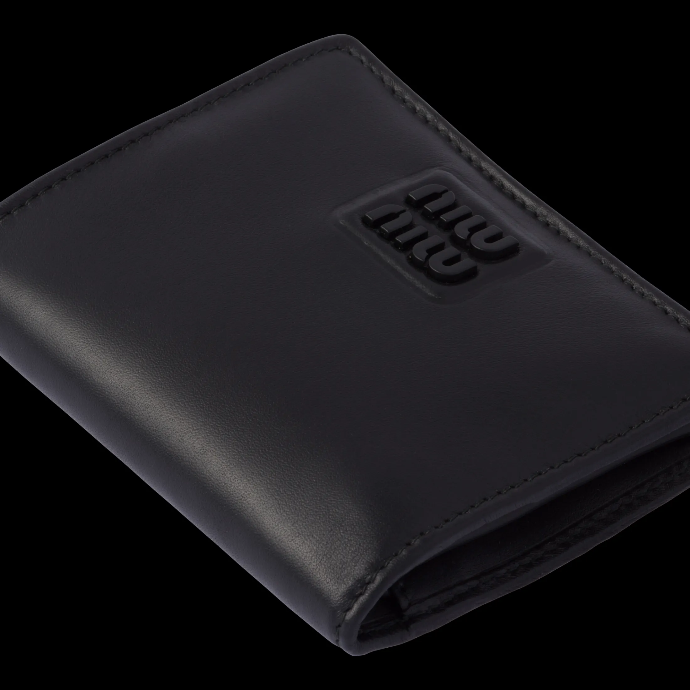 Black Small Leather Wallet | Miu Miu