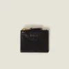 Black Small Nappa Leather Wallet | Miu Miu