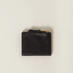 Black Small Nappa Leather Wallet | Miu Miu