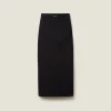 Black Stretch Jersey Skirt | Miu Miu