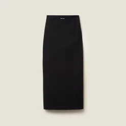 Black Stretch Jersey Skirt | Miu Miu