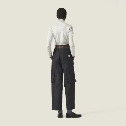 Black Technical Fabric Pants | Miu Miu