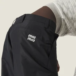 Black Technical Fabric Pants | Miu Miu
