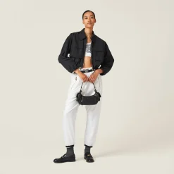 Black Technical Silk Blouson Jacket | Miu Miu