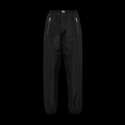 Black Technical Silk Joggers | Miu Miu