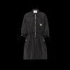 Black Technical Silk Mini-dress | Miu Miu