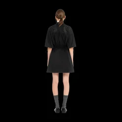 Black Technical Silk Mini-dress | Miu Miu