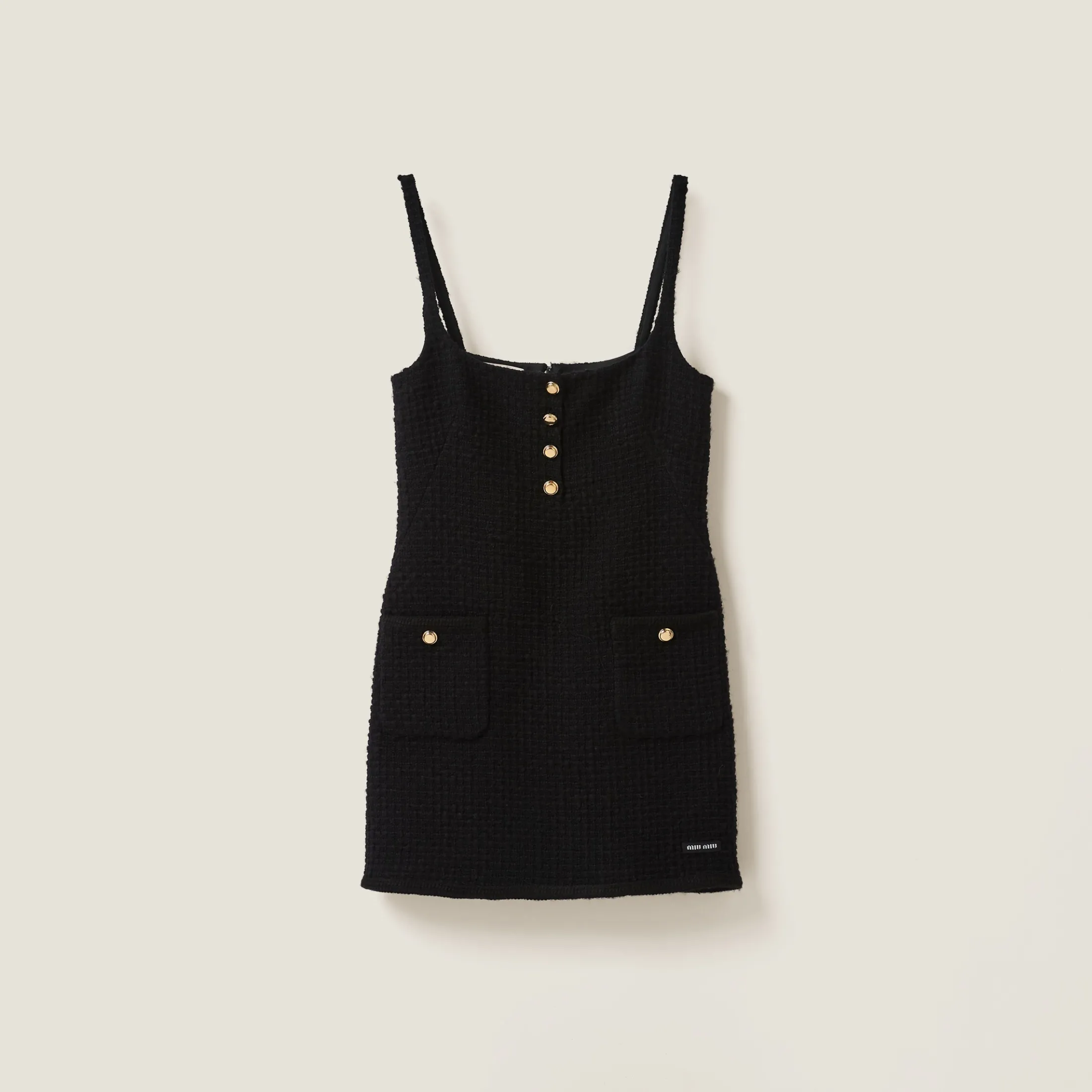 Black Tweed Dress | Miu Miu