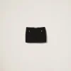 Black Tweed Miniskirt | Miu Miu
