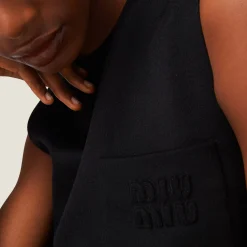 Black Velour Mini-dress | Miu Miu