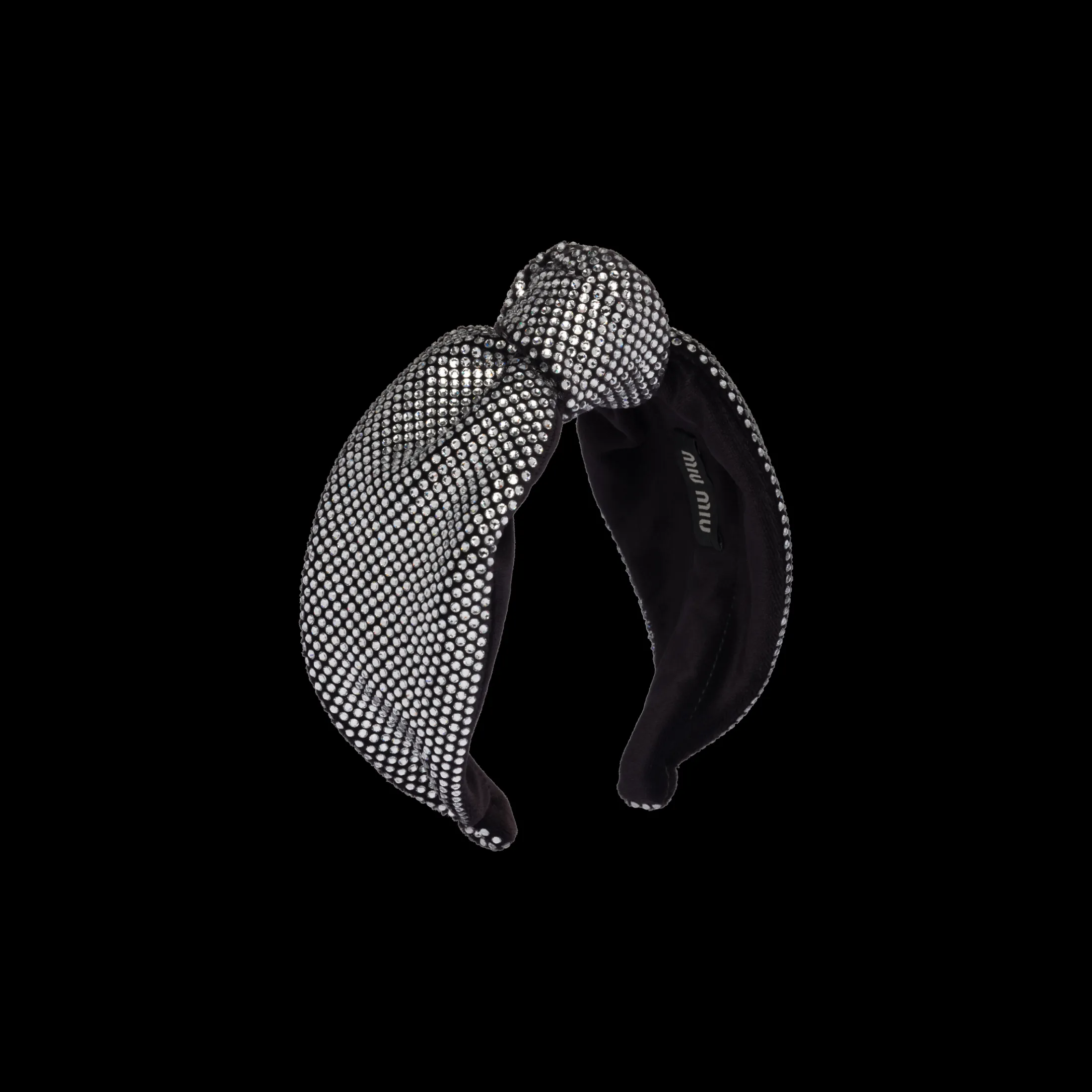 Black Velvet Headband | Miu Miu