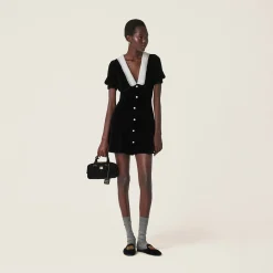 Black Velvet Minidress | Miu Miu
