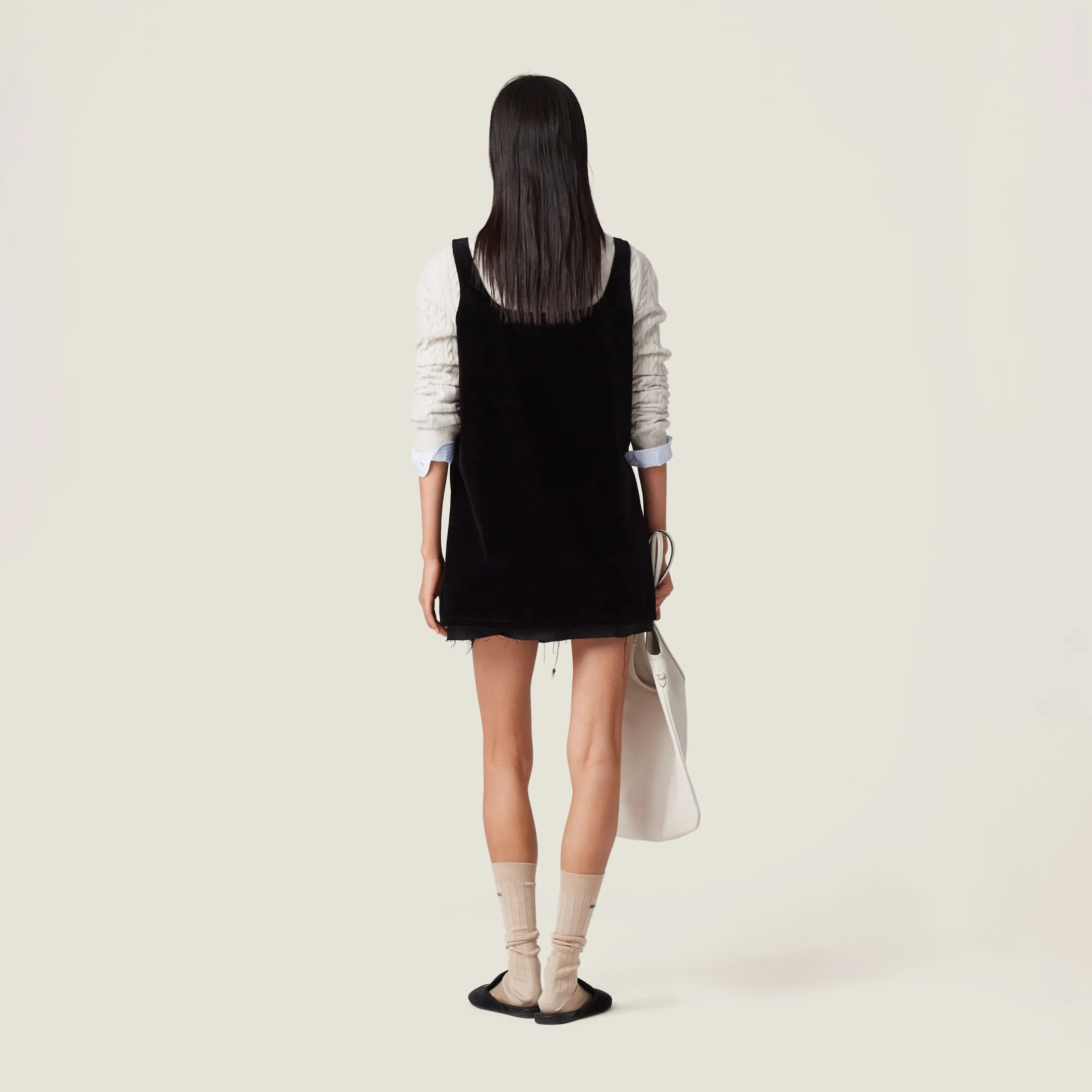Black Velvet Minidress | Miu Miu