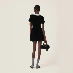 Black Velvet Minidress | Miu Miu