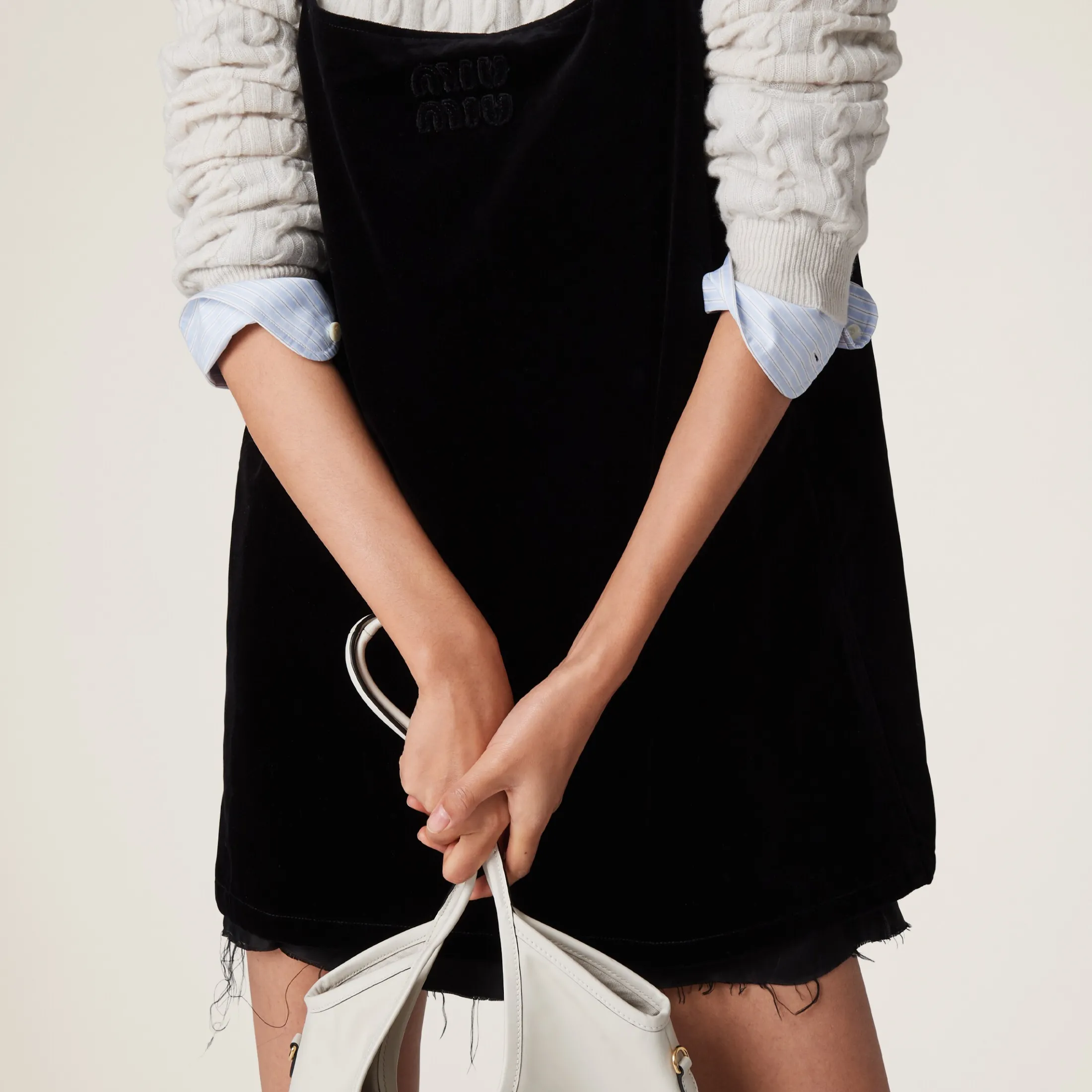 Black Velvet Minidress | Miu Miu