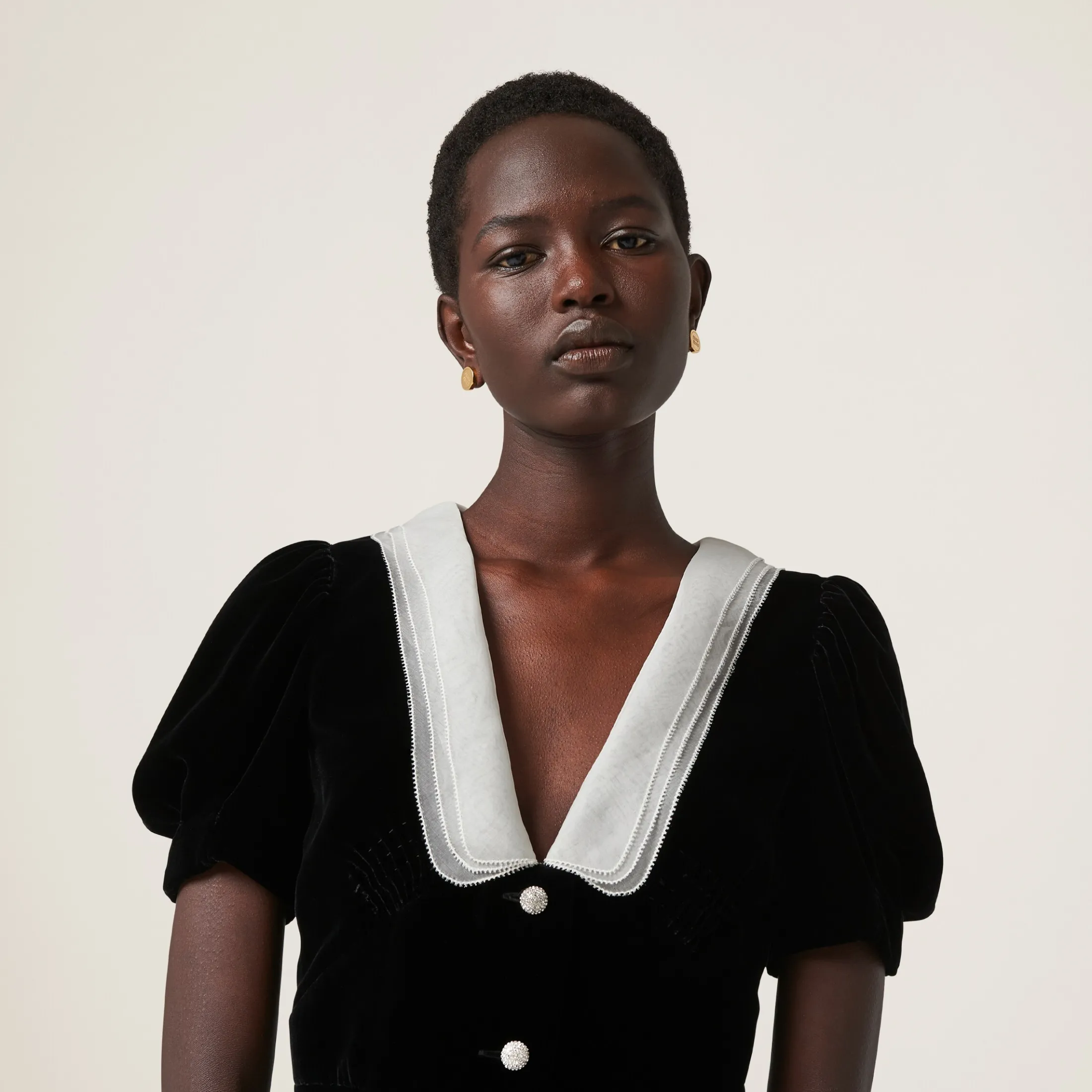 Black Velvet Minidress | Miu Miu