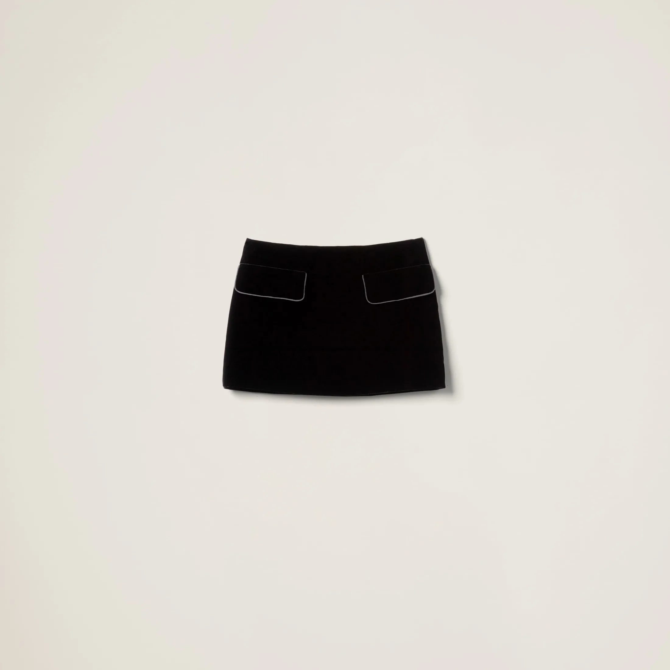 Black Velvet Miniskirt | Miu Miu