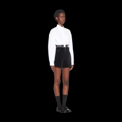 Black Velvet Shorts | Miu Miu