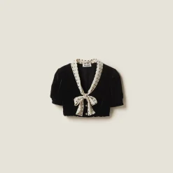 Black Velvet Top | Miu Miu