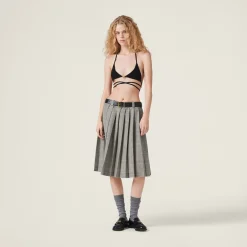 Black Viscose Bra | Miu Miu
