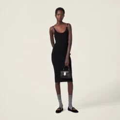 Black Viscose Dress | Miu Miu