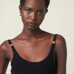 Black Viscose Dress | Miu Miu