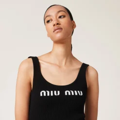 Black Viscose Dress | Miu Miu