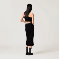 Black Viscose Skirt | Miu Miu