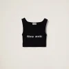 Black Viscose Top | Miu Miu