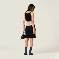 Black Viscose Top | Miu Miu
