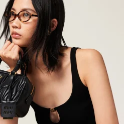 Black Viscose Top | Miu Miu