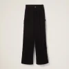 Black Washed Velvet Pants | Miu Miu