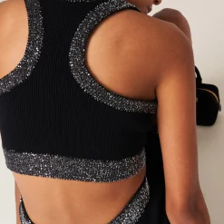Black/black Cashmere Top | Miu Miu