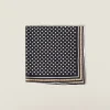 Black/caramel Printed Twill Scarf | Miu Miu