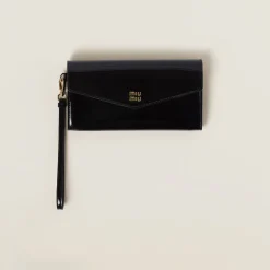 Black/red Patent Leather Card Holder | Miu Miu