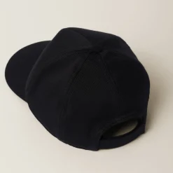 Black/white Drill Baseball Cap | Miu Miu