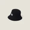 Black/white Drill Hat | Miu Miu