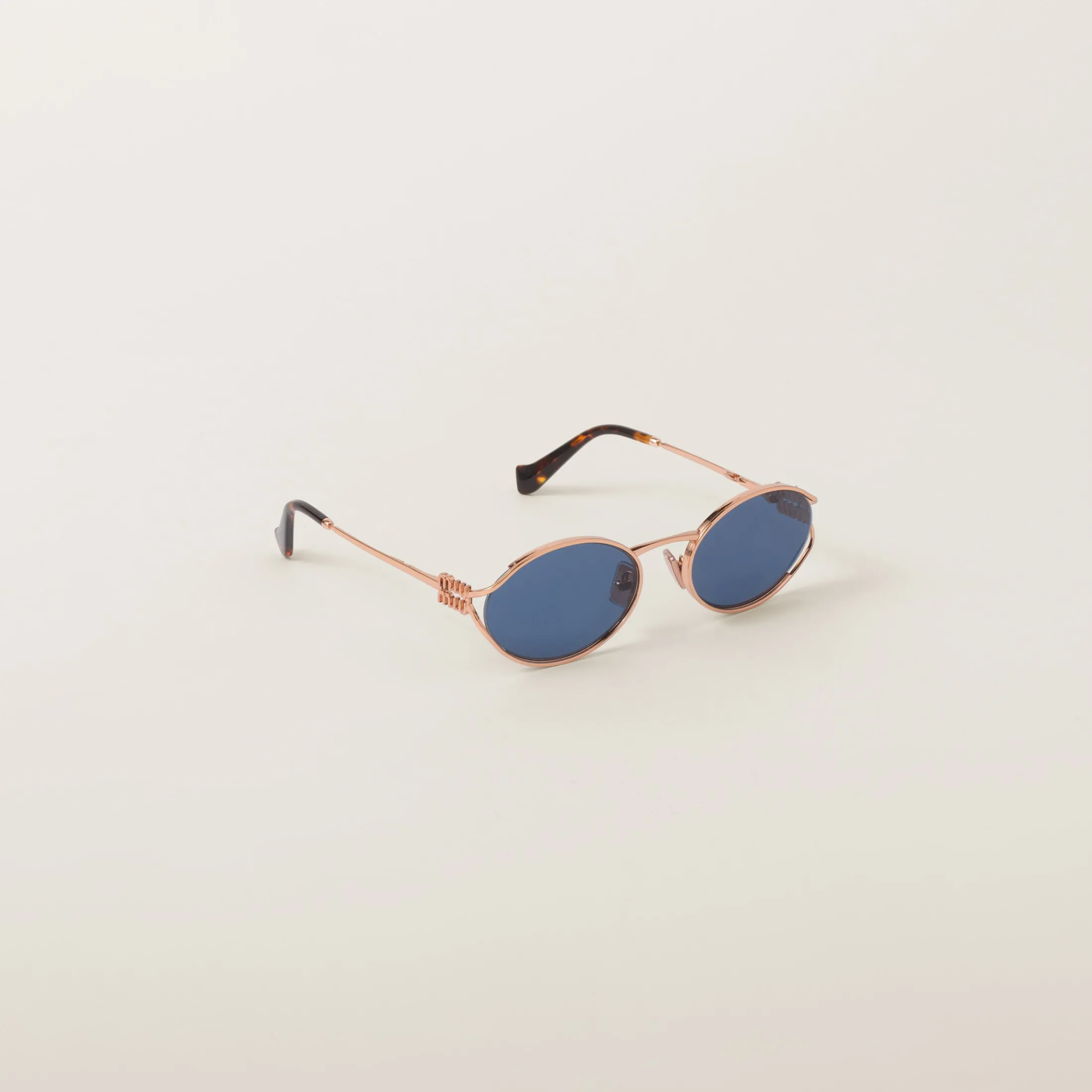 Blue Lenses Miu Miu Logo Sunglasses | Miu Miu
