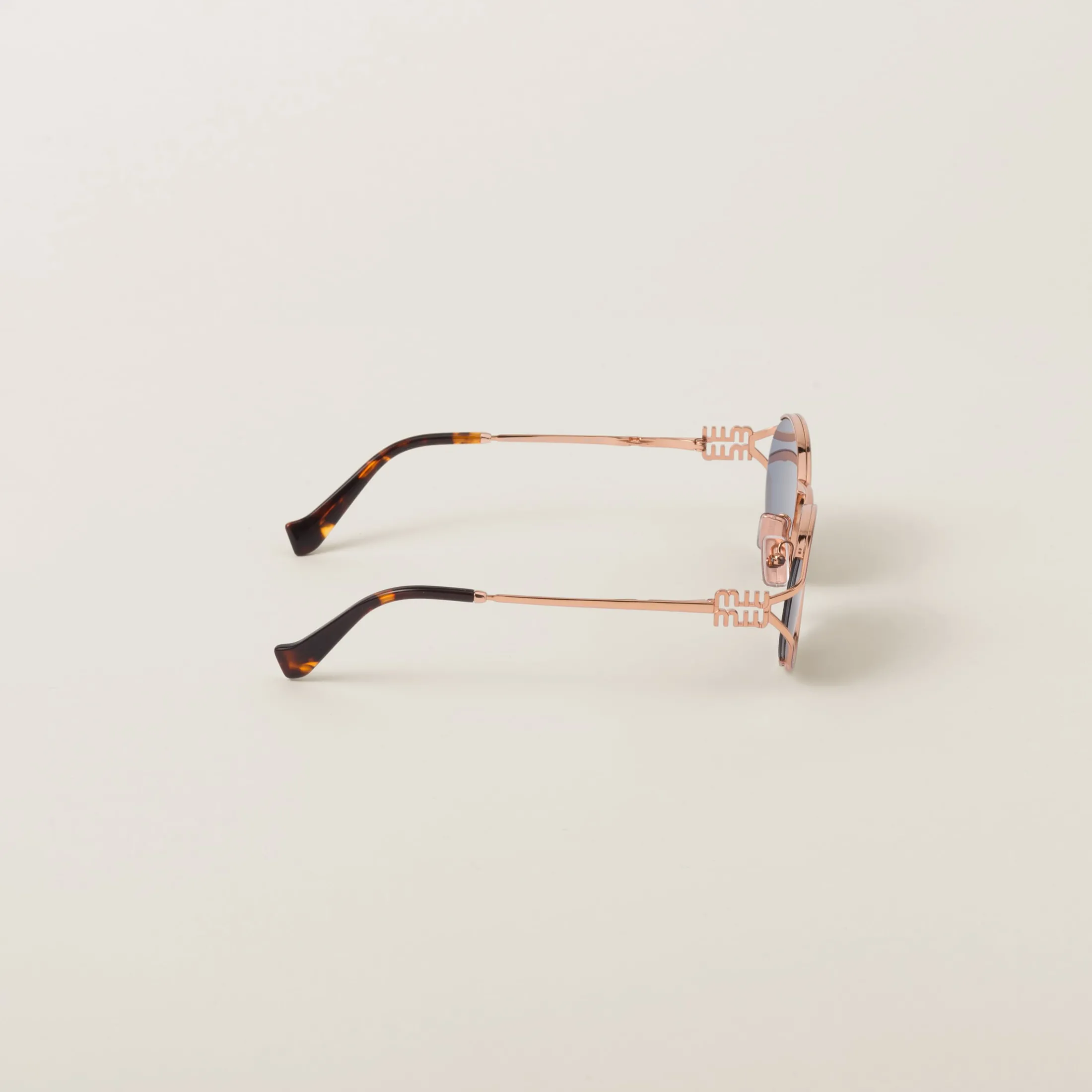 Blue Lenses Miu Miu Logo Sunglasses | Miu Miu