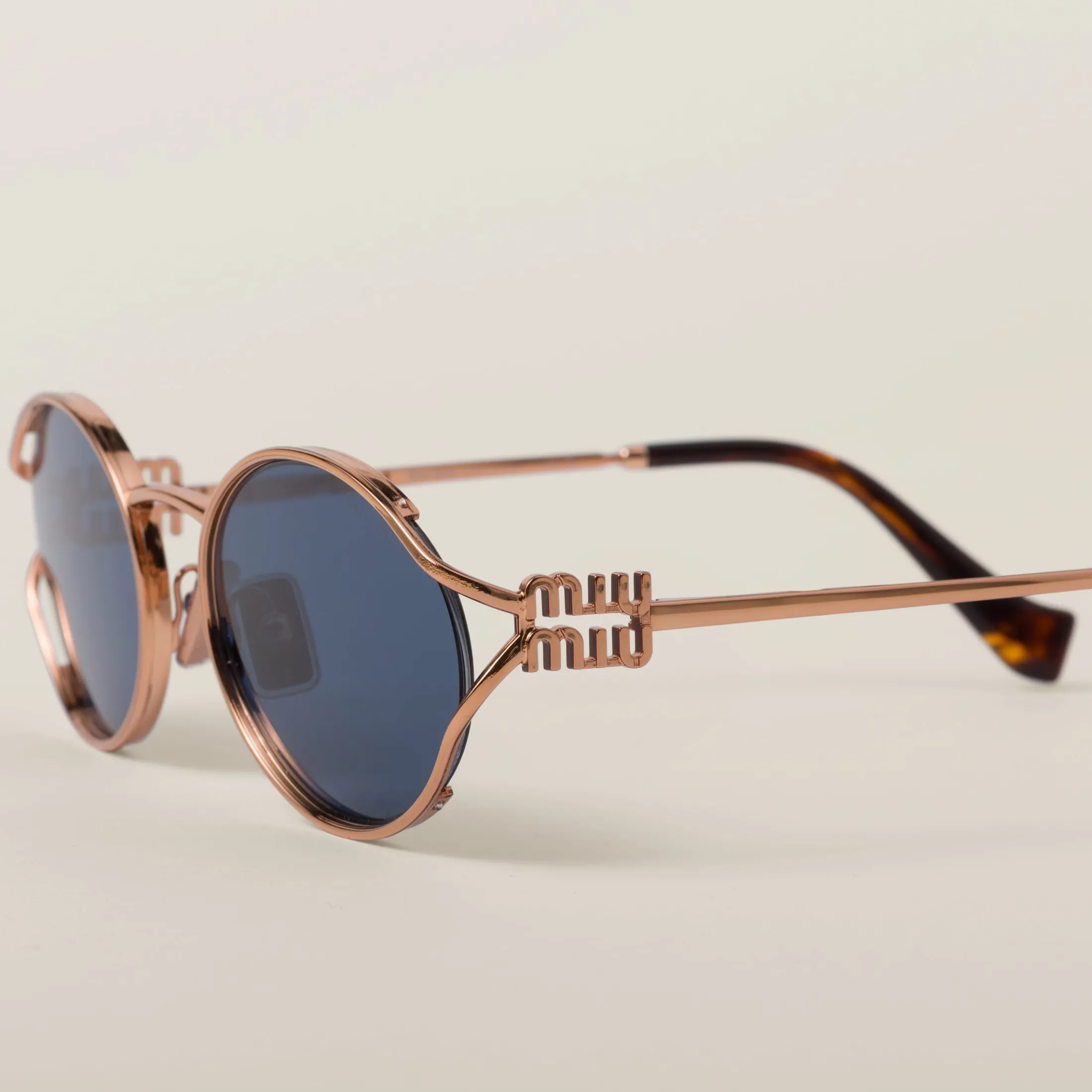 Blue Lenses Miu Miu Logo Sunglasses | Miu Miu