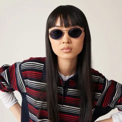 Blue Lenses Miu Miu Logo Sunglasses | Miu Miu