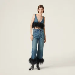 Blue/black Denim Jeans | Miu Miu